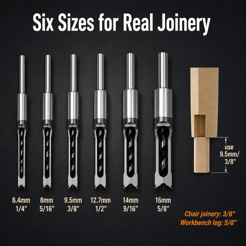 SharpEdge™ — Create Precise Square Mortises Without Hand-Chiseling for Hours