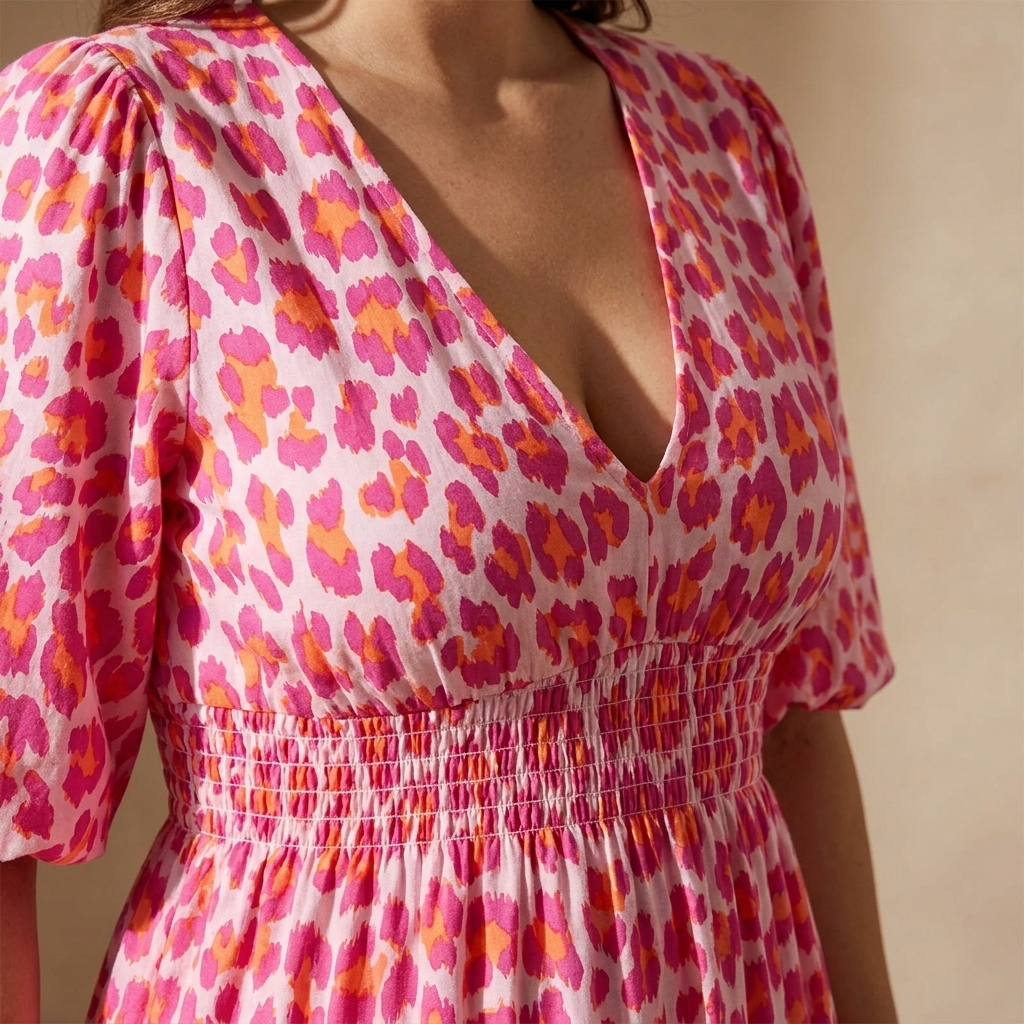 VeloraCharm™ Animal Print Midi Dress — Unleash Effortless Confidence and Flawless Fit All Day Long