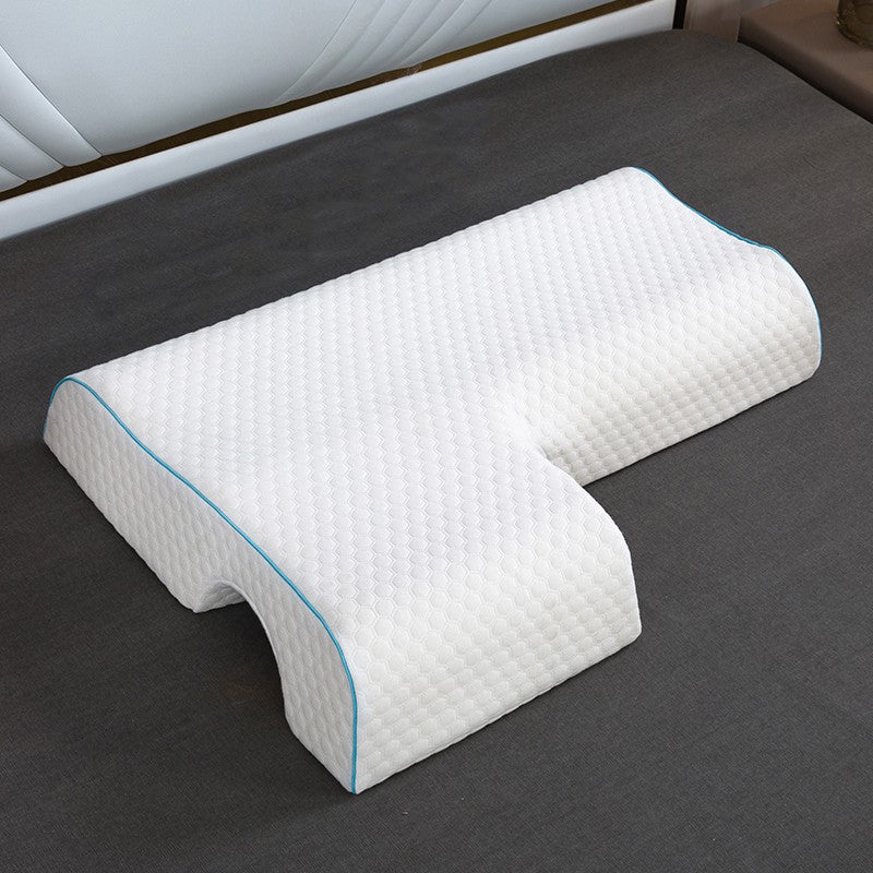 Ergonomic Side Sleeper Pillow with Cooling Gel and Arm Support