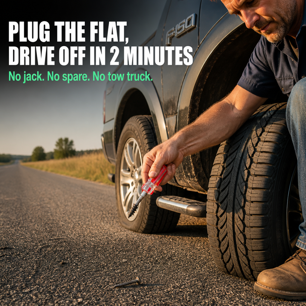 SlipMate™ — Insert Any Flat in 60 Seconds Without Taking Off the Tire