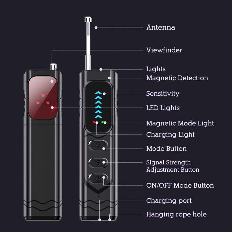 Compact Camera Detector and Spy Finder – Portable Scansafe Device