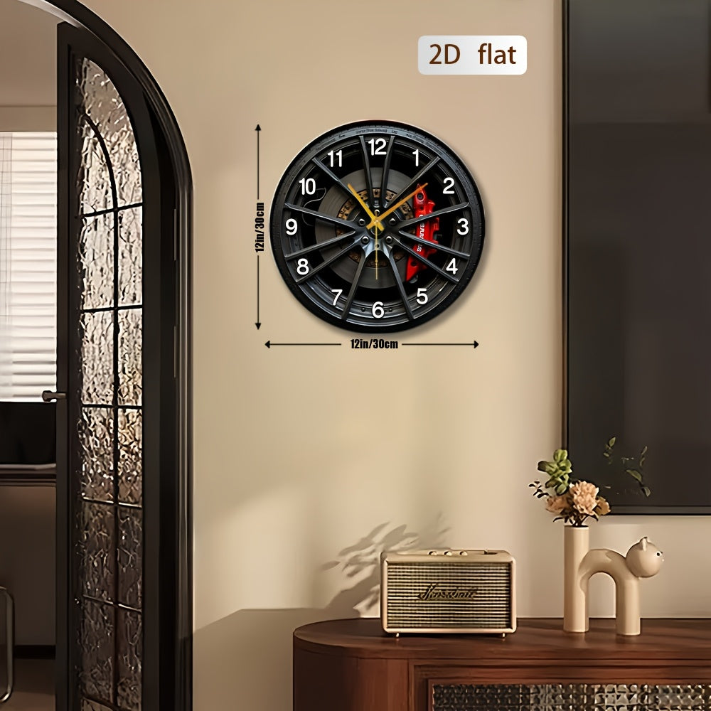 AutoChrono – Stylish 2D Wall Clock for Car Lovers