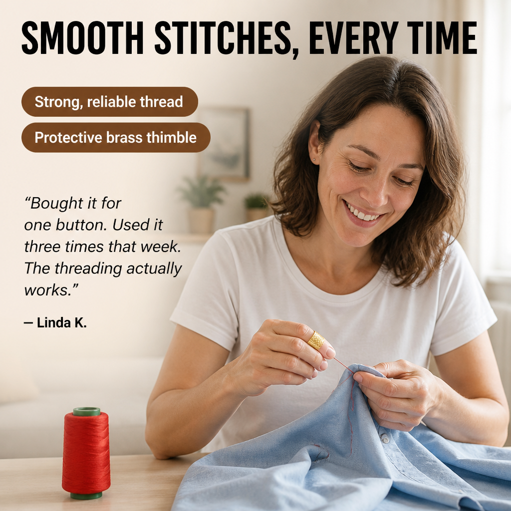 StitchMastery™ — Repair Buttons, Hems, and Split Seams in Less Than Two Minutes