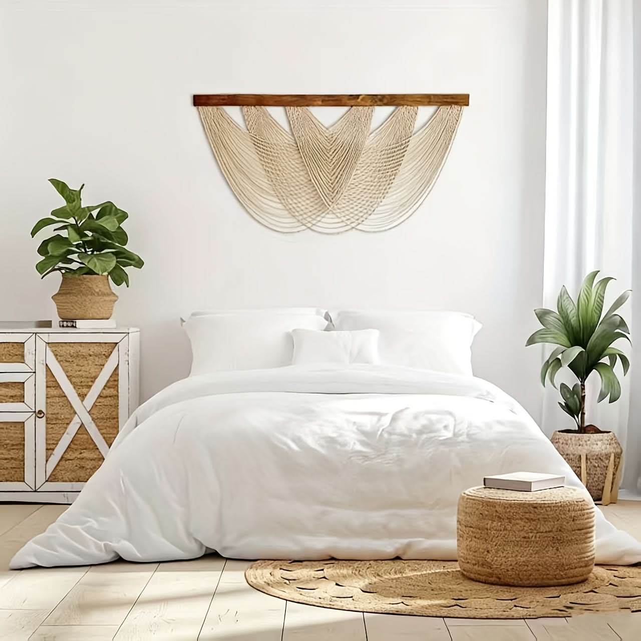 Minimalist Macrame Wall Art for Bohemian Home Decoration