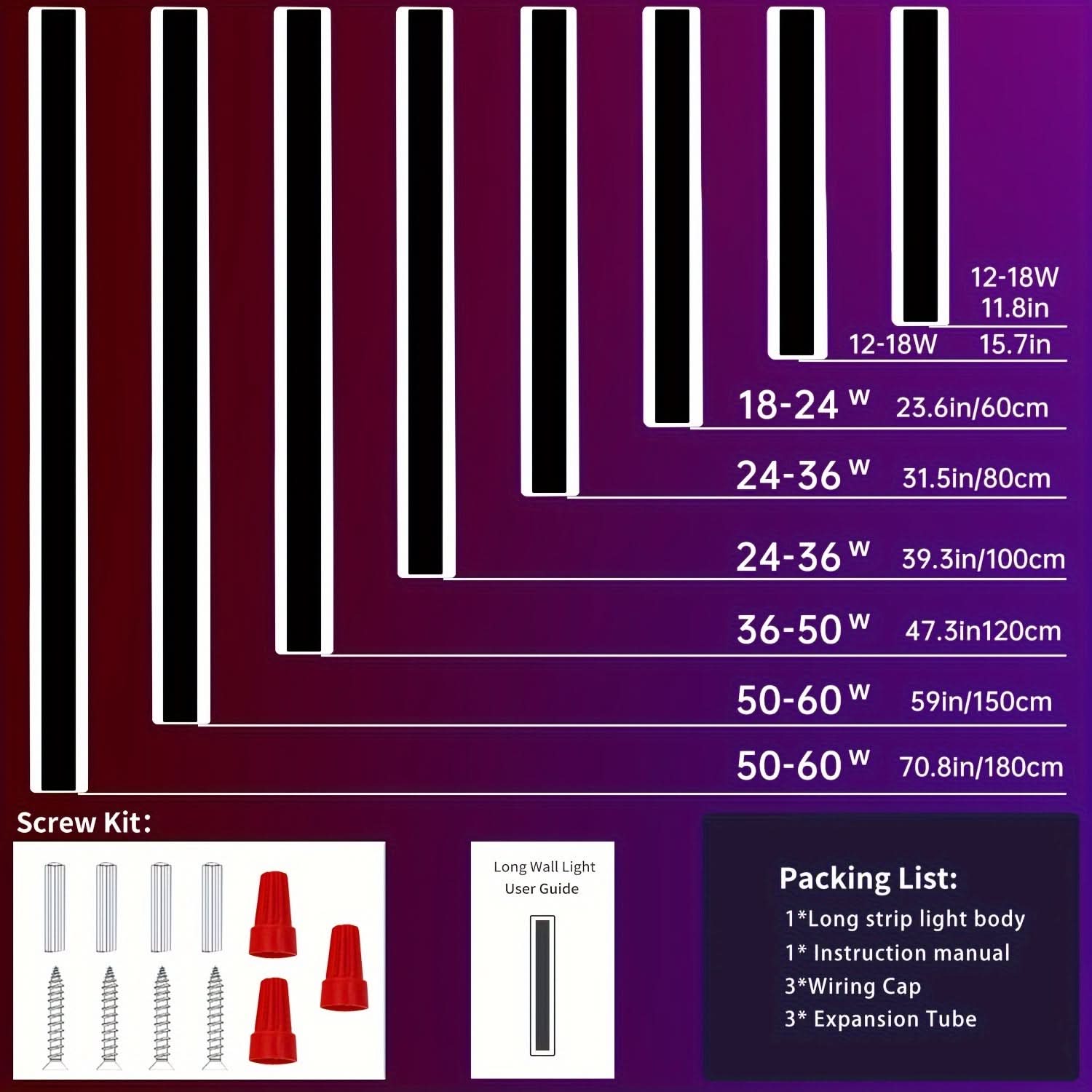Outdoor Linear Wall Strip Light for Illumination