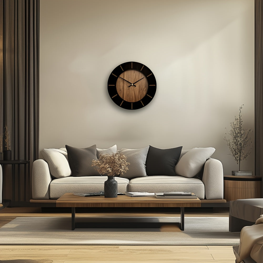 Serenity Timepiece – Quiet Wooden Wall Clock for Home Elegance
