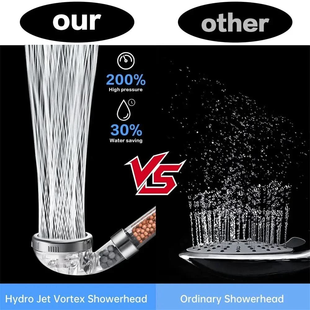 High-Pressure Shower Head with Filter Beads for Clean Water