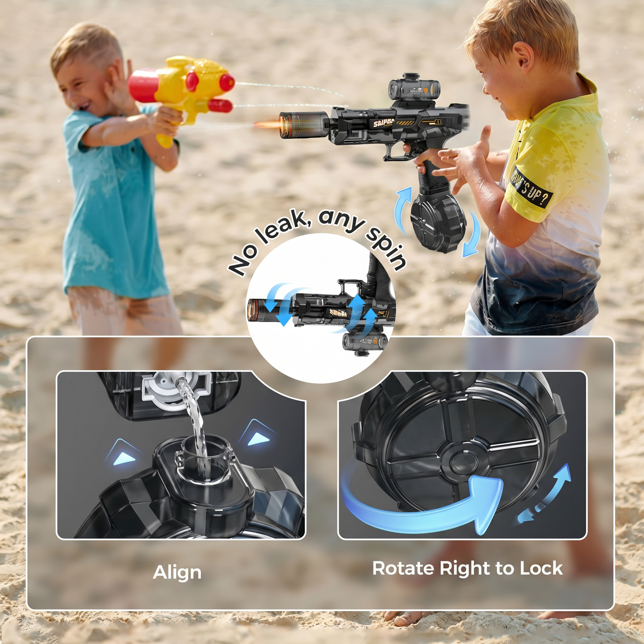 AquaBlast™ — Cover the Entire Yard Up to 26 Feet Without Any Pumping