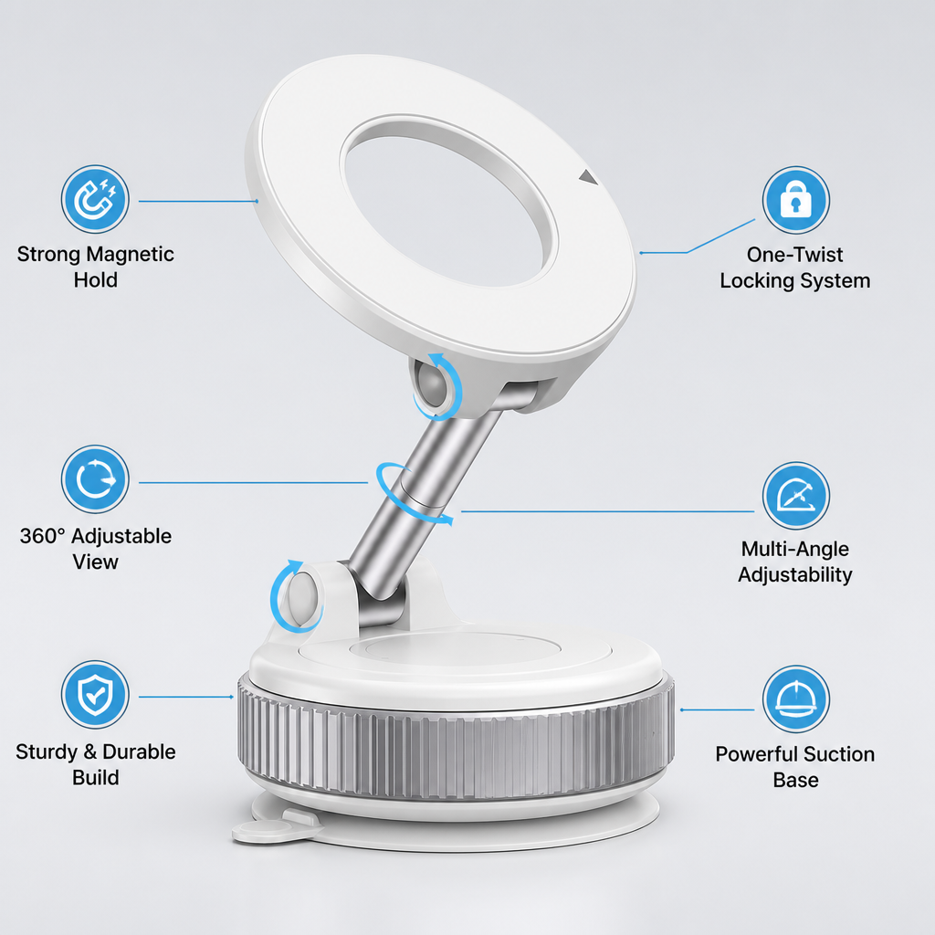 GripTitan™ — Lock Your Phone Like a Pro and Drive with Total Confidence