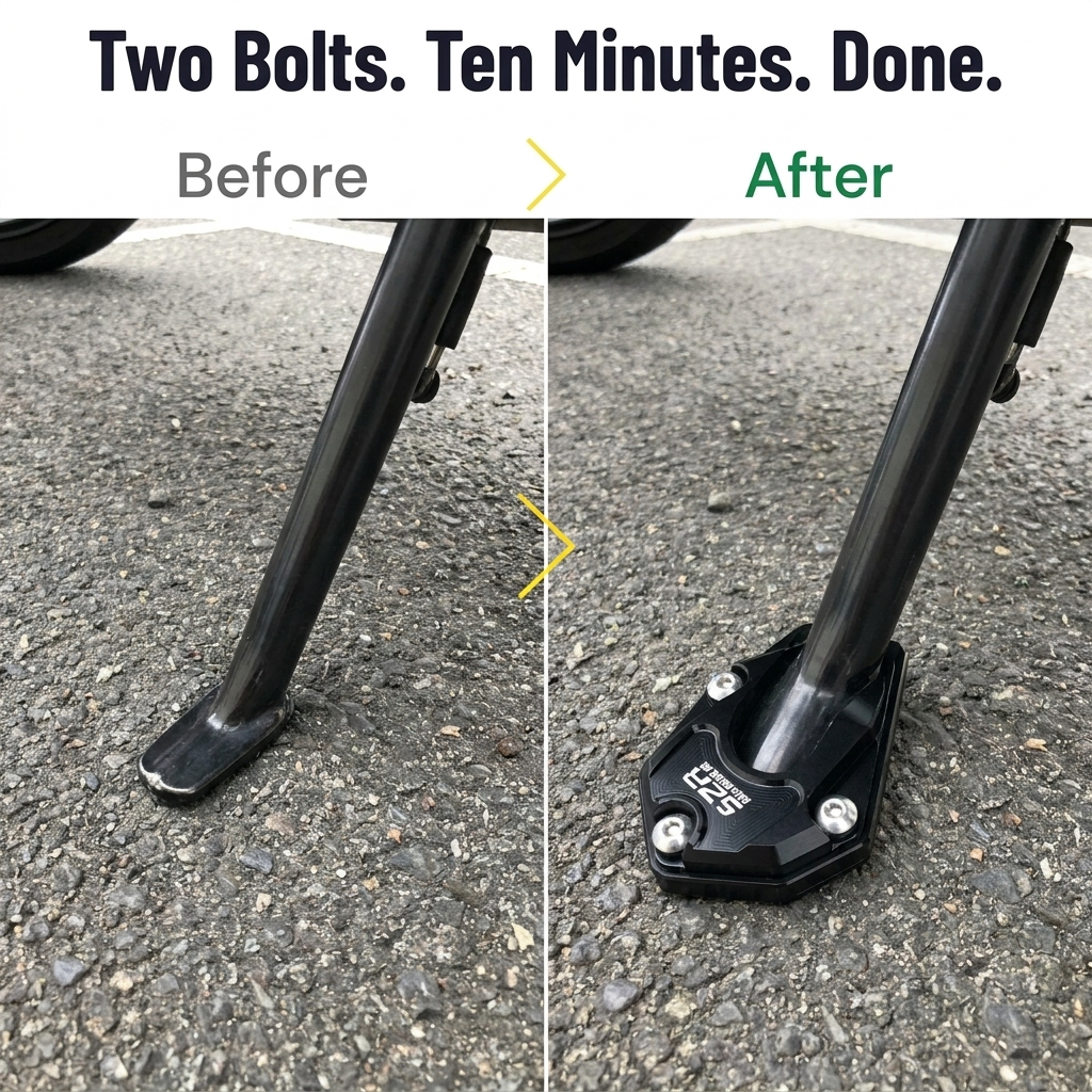 GripHold™ — Prevent Your Kickstand from Sinking into Soft Ground and Hot Asphalt