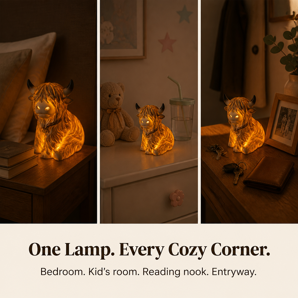 Bronwyne Glow™ — Illuminate Cozy Corners with Hand-Carved Highland Charm