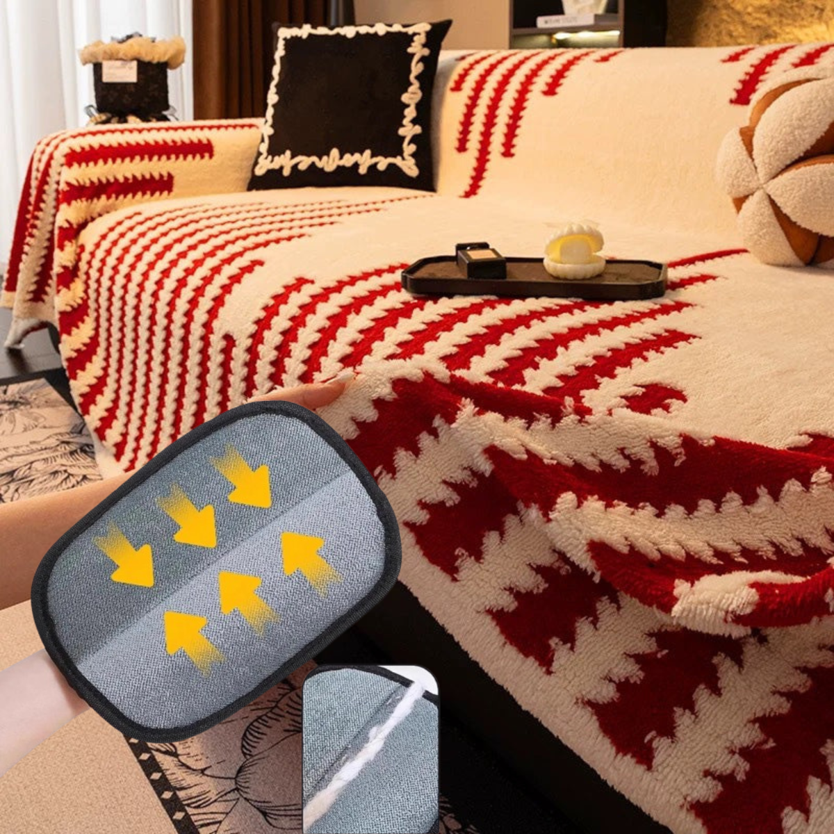 LumiNest™ Plush Sofa Cover — Wrap Your Sofa in Unshakable Comfort and Plush Luxury