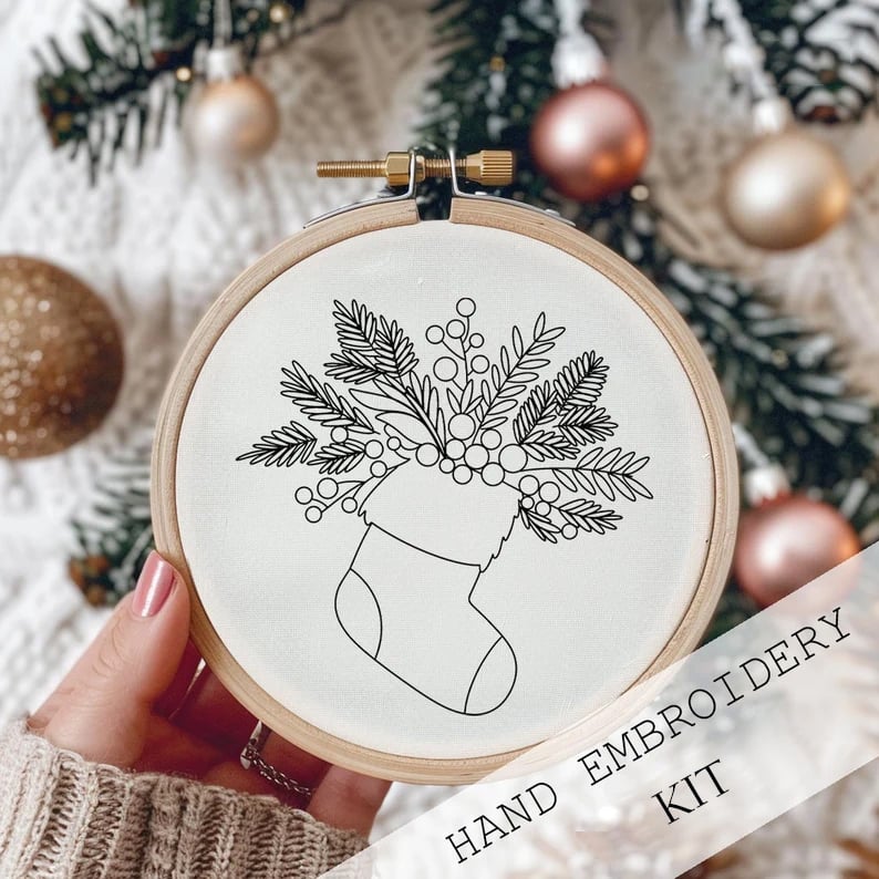 Winter Snowscape Embroidery Kit™ — Create Heartwarming Holiday Charm with Every Relaxing Stitch