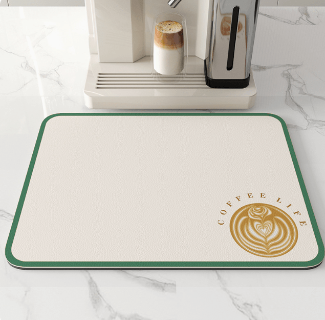Drip Pad | Diatomite Kitchen Mat Quick-Drying | Keeps Countertop Dry | DishDryer