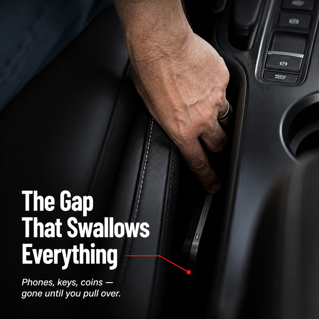 GlideGuard™ — Seal the Seat Gap That Devours Your Phone, Keys & Coins