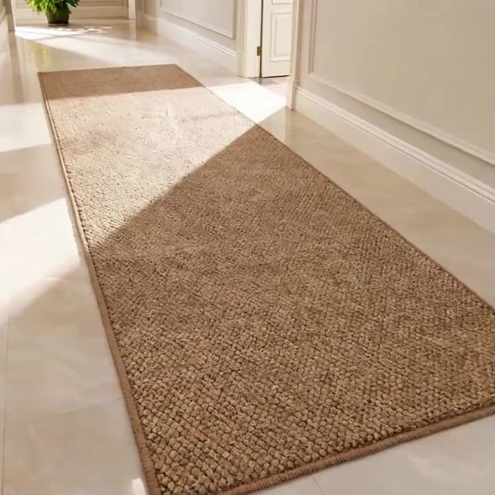 NordicElegance - Versatile Oval Brown Entryway Rug for Every Space