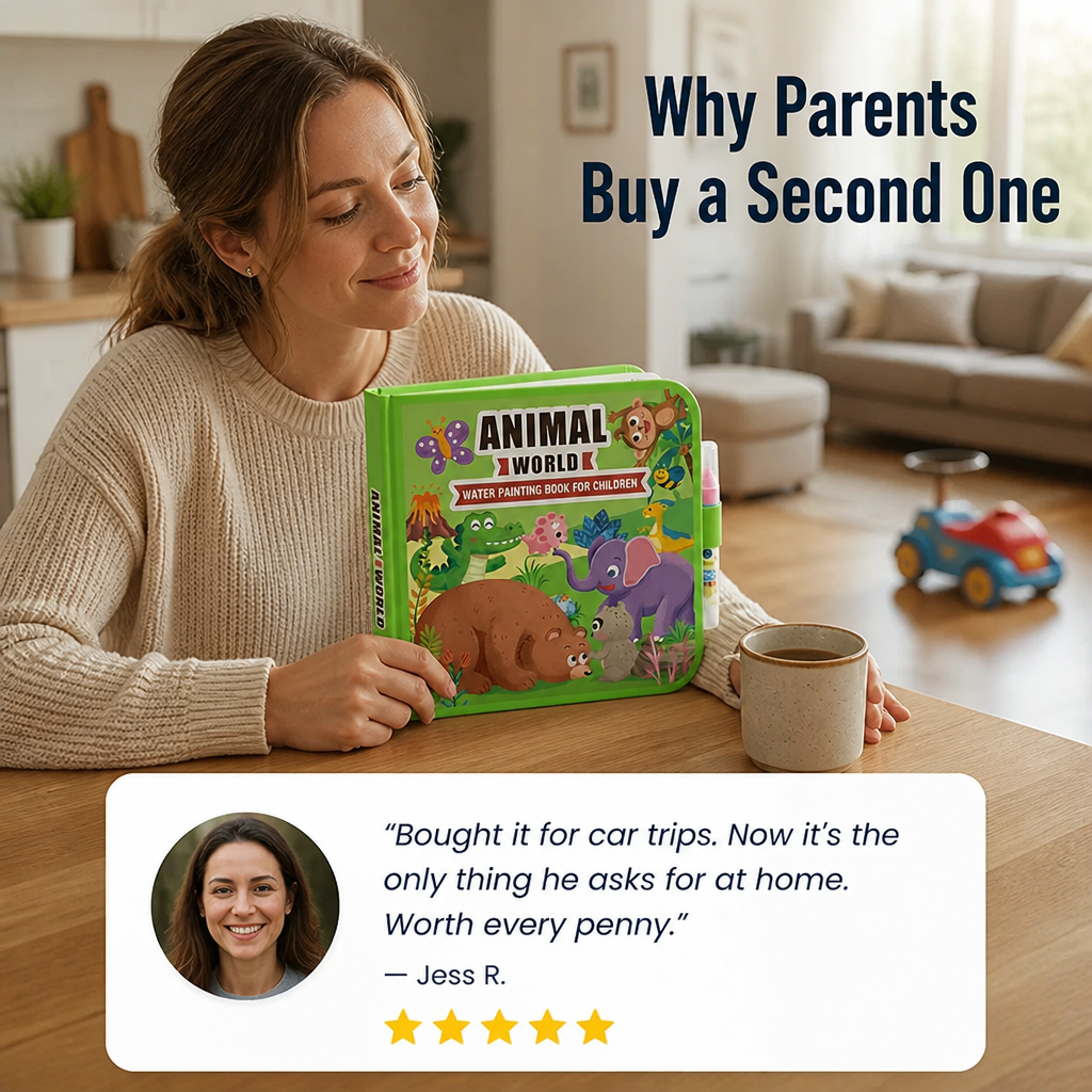 SplashCraft™ — Keeps Kids Busy Hours with Quiet Colouring and Zero Stains