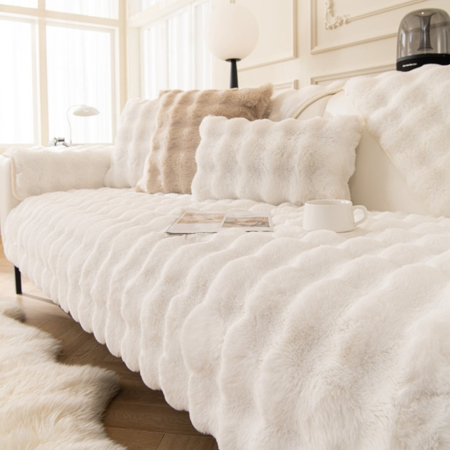 CuddleGuard™ — Wrap Your Sofa in Unshakable Cozy Armor Against Claws and Spills