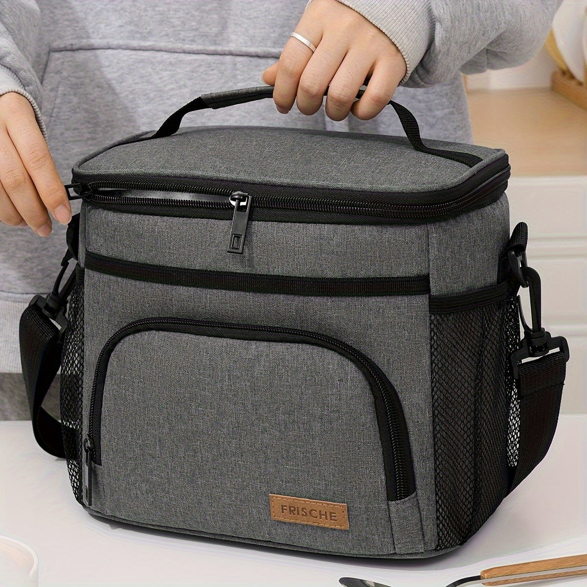 ChillPack - Extra-Large Insulated Lunch Carrier with Zipper & Strap