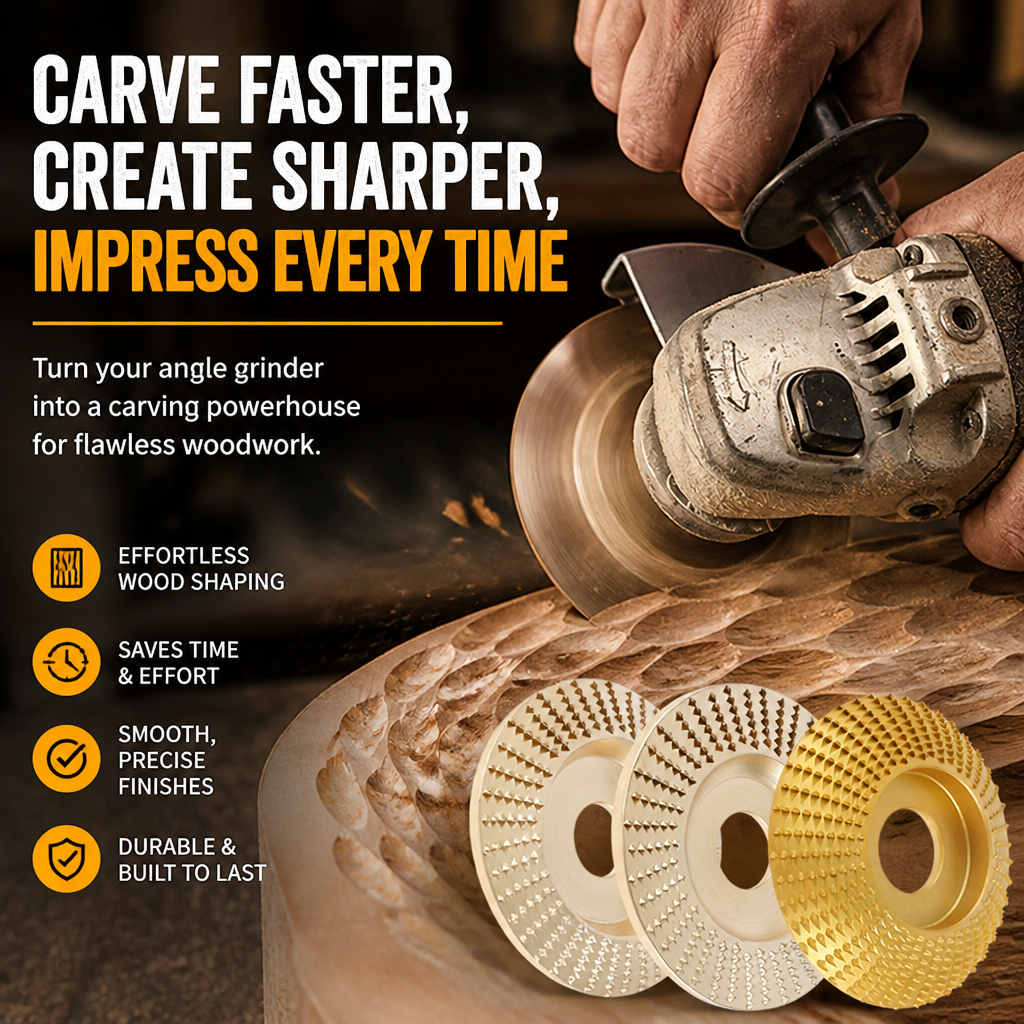 GrainMaster™ Precision Disc — Carve Faster, Create Sharper, Impress Every Time