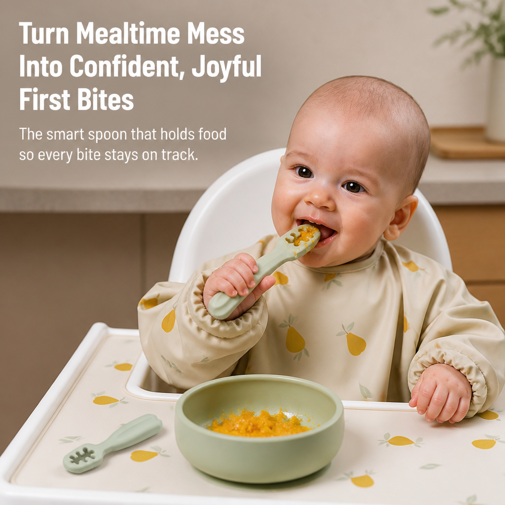 Velaree™ Starter Spoon — Turn Mealtime Mess Into Confident, Joyful First Bites