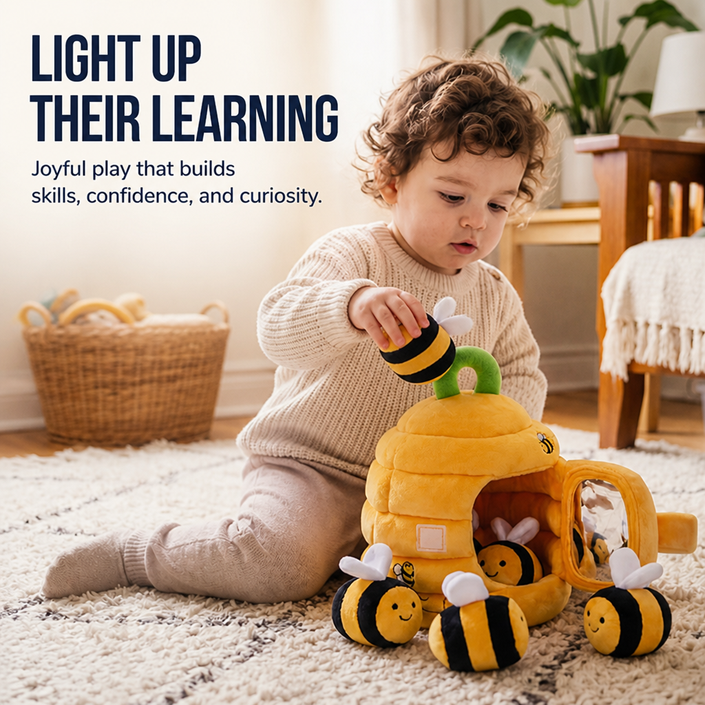 HoneyNest™ — Light Up Toddler Confidence with Every Colorful, Skill-Building Play