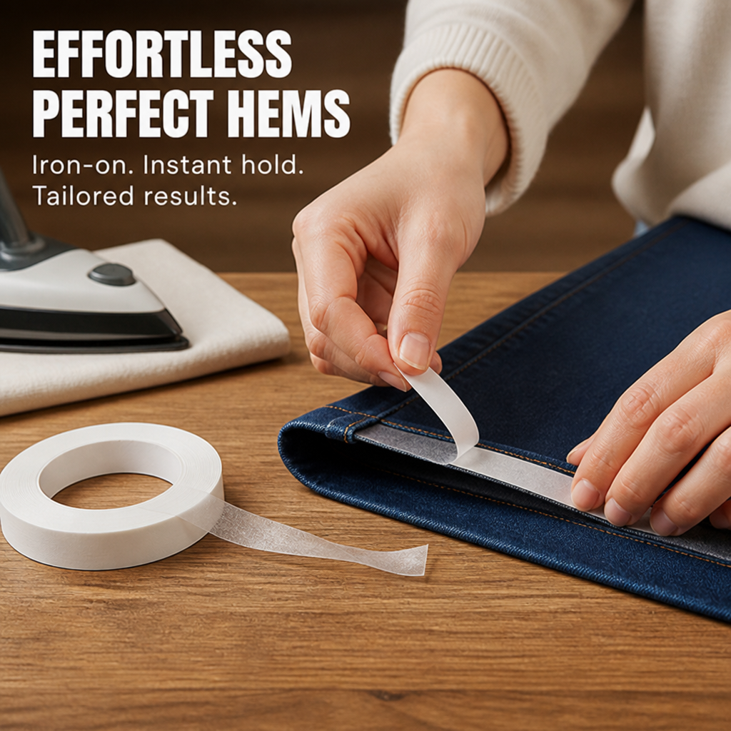 Hemna™ — Hem Any Pair in Seconds With No Needle, No Thread, No Sewing