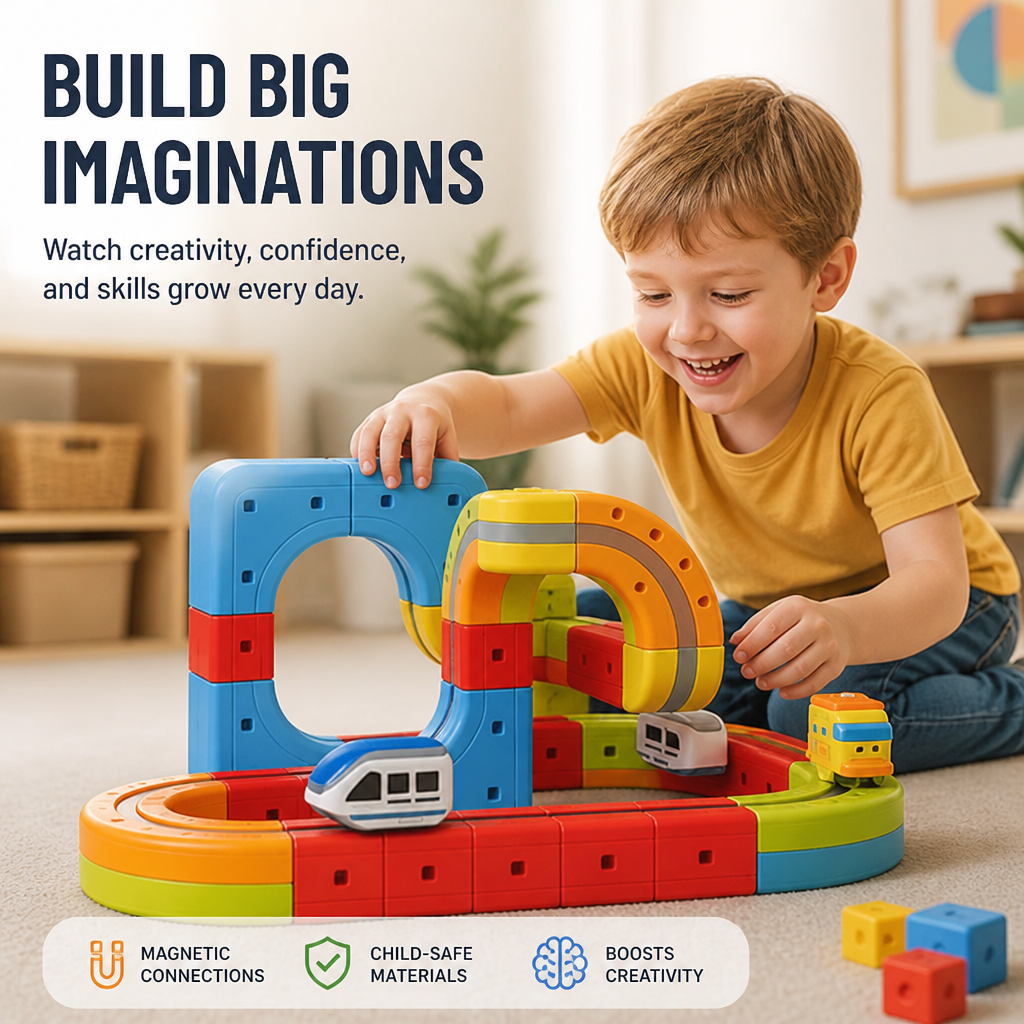 Brillitrax™ Magnetic Train — Unlock Endless Creativity and Confidence in Every Playtime Journey
