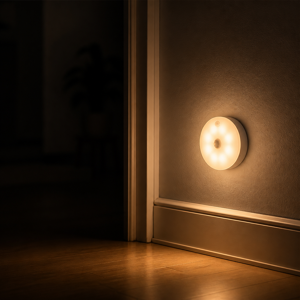LumaBeam™ — Step Confidently Through Darkness with Instant, Hands-Free Glow