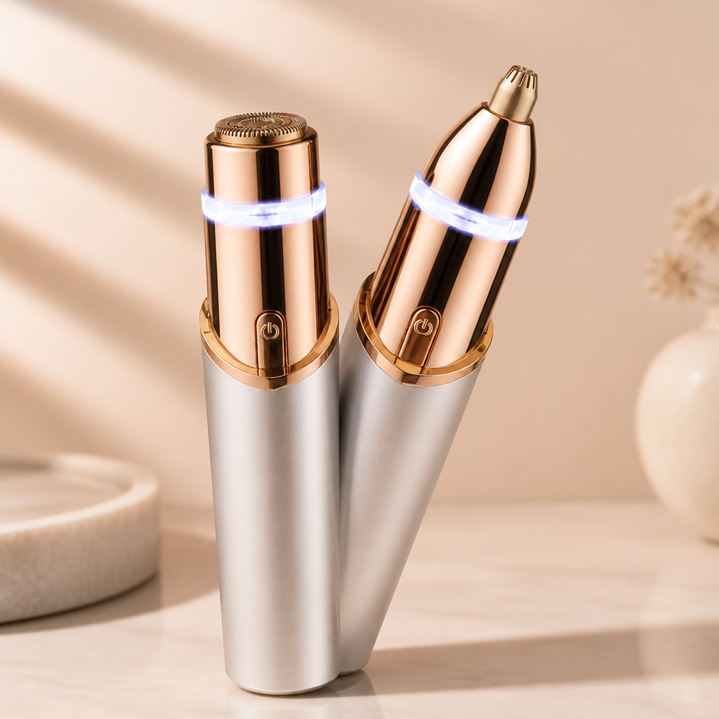 SleekLine™ 2-in-1 Brow Sculptor & Facial Hair Remover — Command Perfect Brows and Silky Smooth Skin Anytime, Anywhere