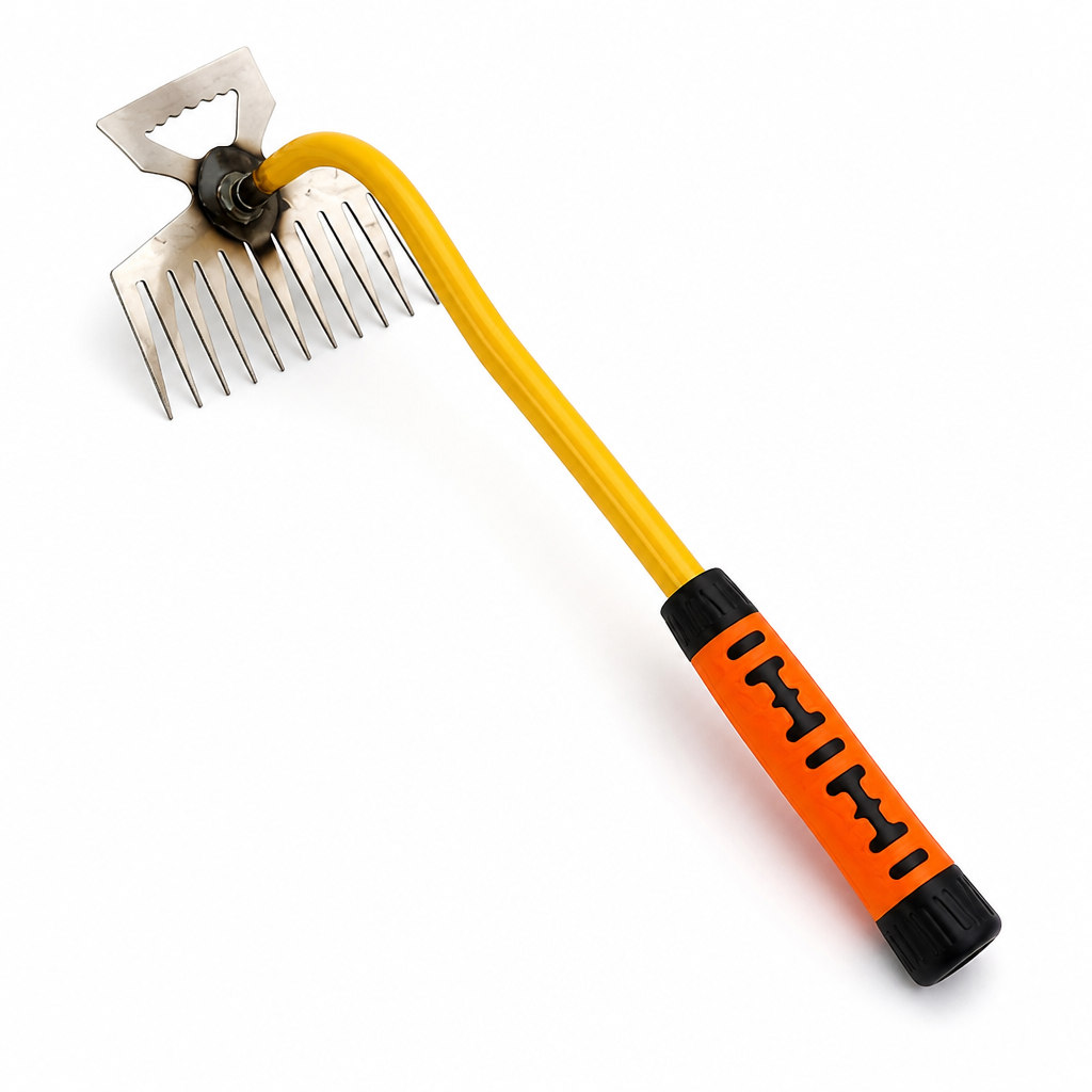 Durable Manganese Steel 11-Tooth Weeding Rake