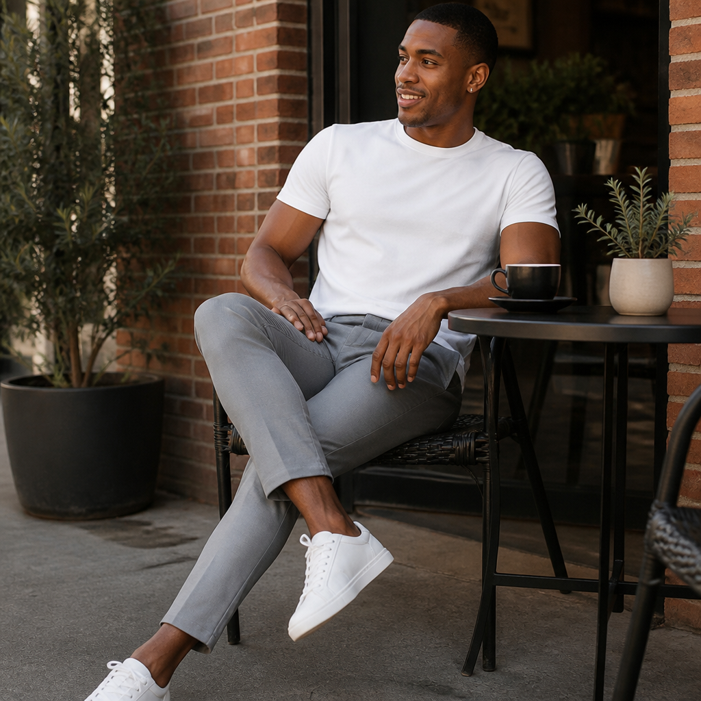 ApexFlex™ – Slim-Fit Stretch Cotton Chinos with Flex Waistband