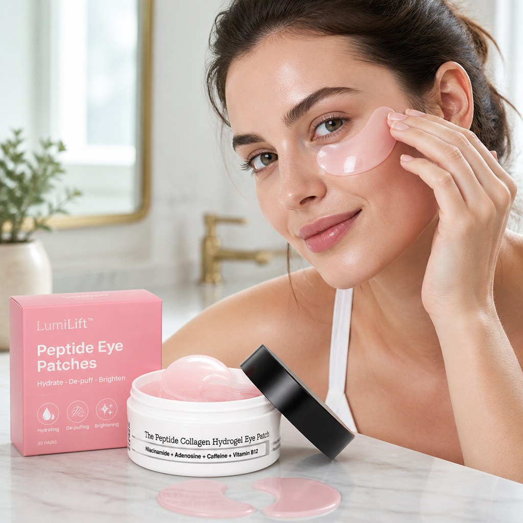 LumiLift™ Peptide Eye Patches — Instantly Brighten and Revive Tired, Puffy Eyes with Youthful Glow