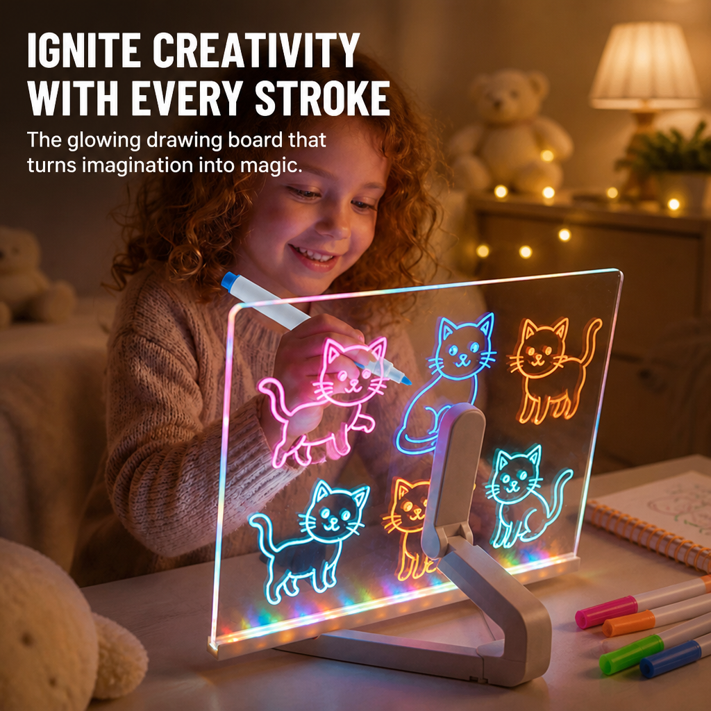LumaSketch™ — Ignite Your Child’s Imagination with Every Glowing Stroke