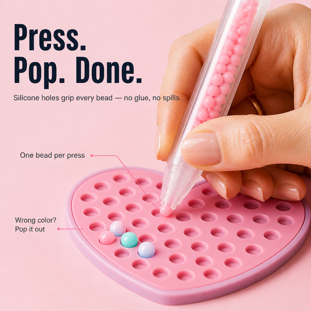 PrismPearl™ — Swap Screen Time for Sparkly Bead Stickers Kids Crave