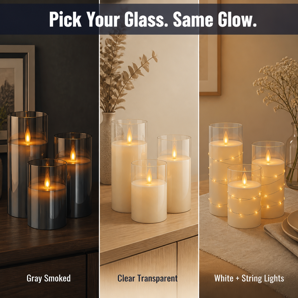 LumenaFlicker™ — Shine Like True Candles Without Fire, Mess, or Concern
