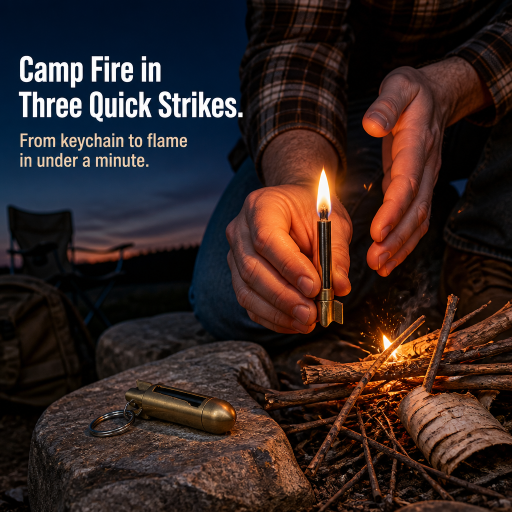 BlazeMate™ — Ignite a Steady Flame Despite Rain, Wind, and Bitter Cold