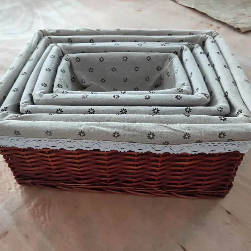 Handcrafted Storage Basket Organizer