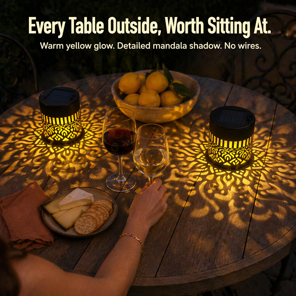 LunaAura™ — Turn Your Nights into Beautiful Solar-Powered Mandala Wonders