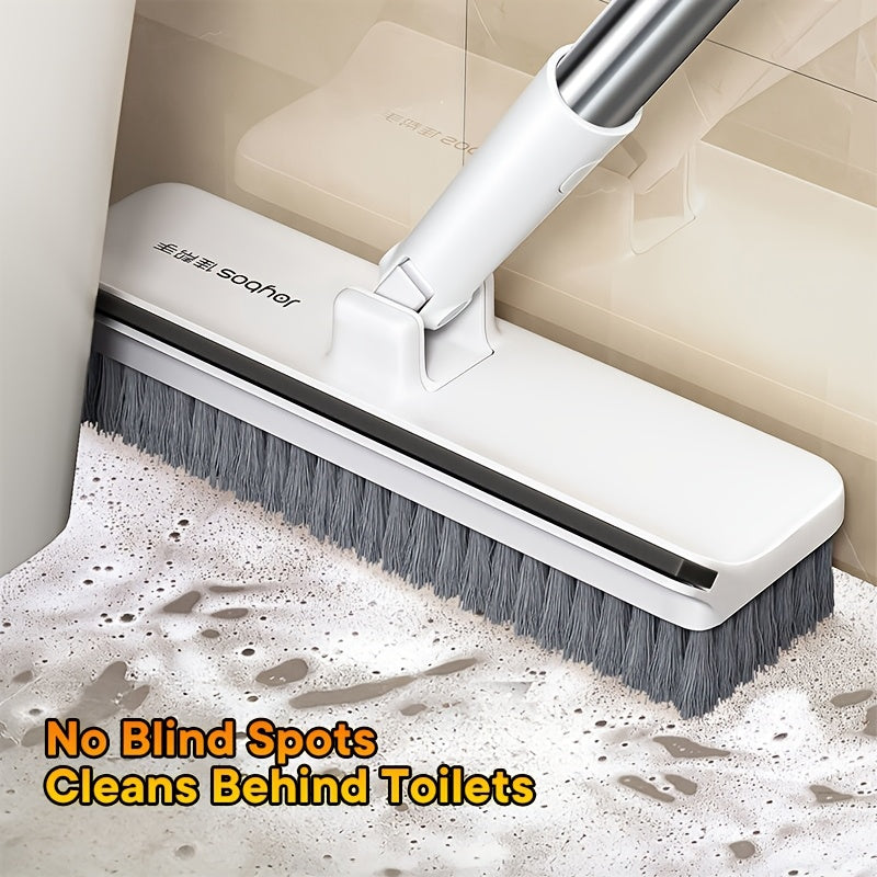 PowerScrub Pro - Versatile Floor Cleaning Brush with Extended Handle