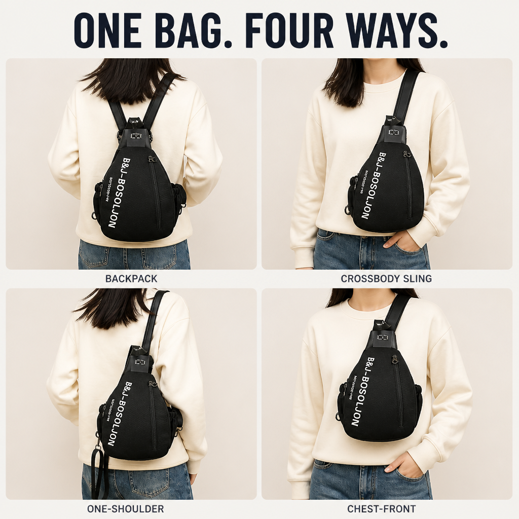 VersaFlow™ — Shift From Backpack to Sling in Just 3 Seconds