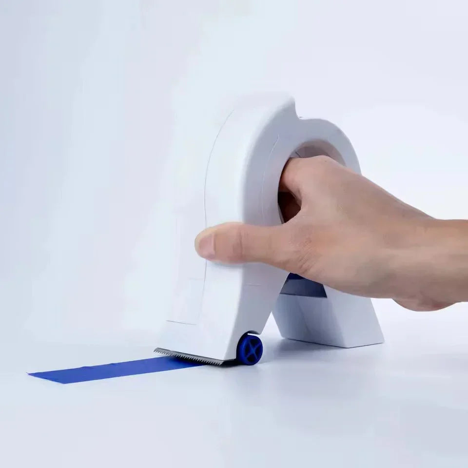 Tape Dispenser with Cutter | Painter's Tape up to 50 mm | For Walls, Wood, Glass