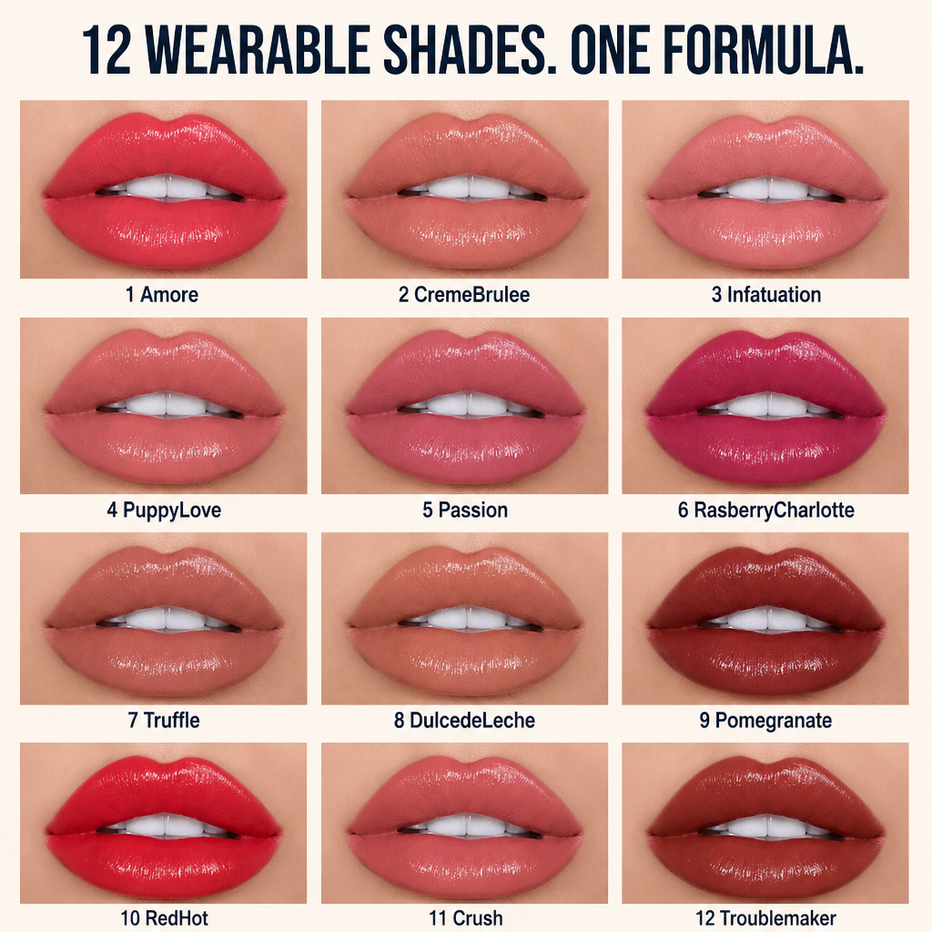 RadianceLock™ Lip Glow — Bold Color That Endures Dinner Without Dryness