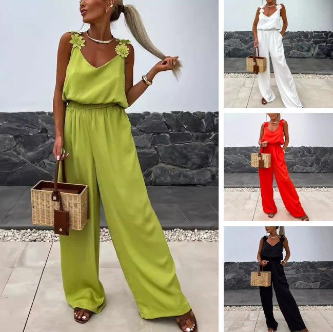 LumaLuxe™ Jumpsuit — Step Into Feather-Light Coolness and All-Day Stunning Confidence