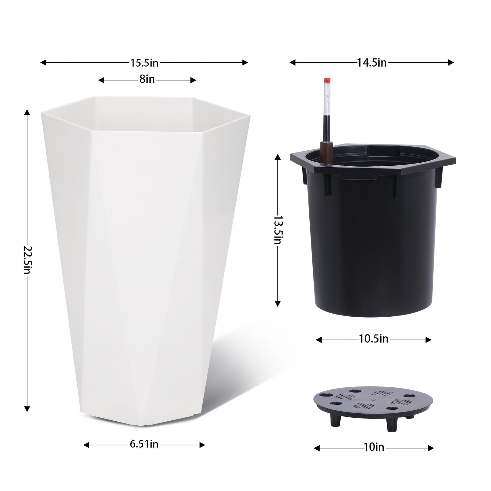 EcoGrow – Mobile Self-Watering Planter Duo