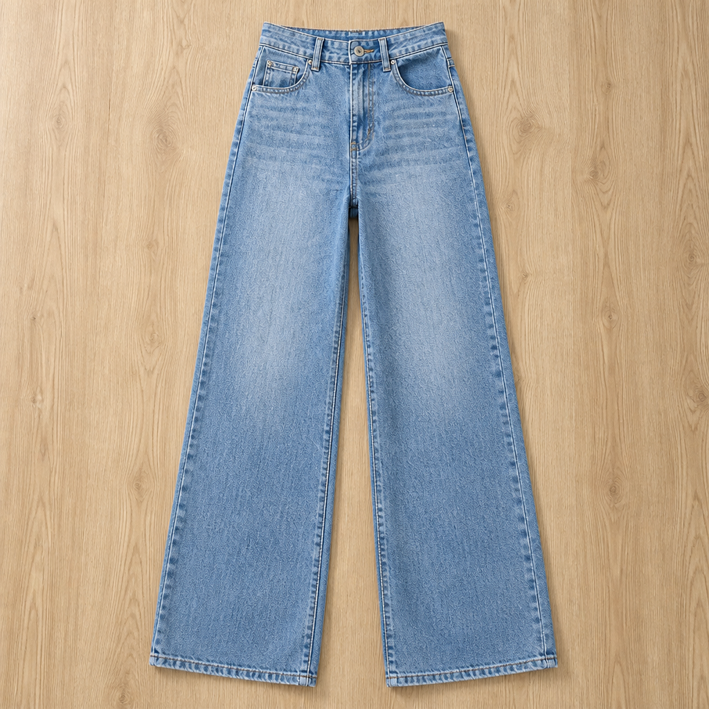 Vérova™ – High-Rise Wide-Leg Vintage Jeans with No-Gap Waist