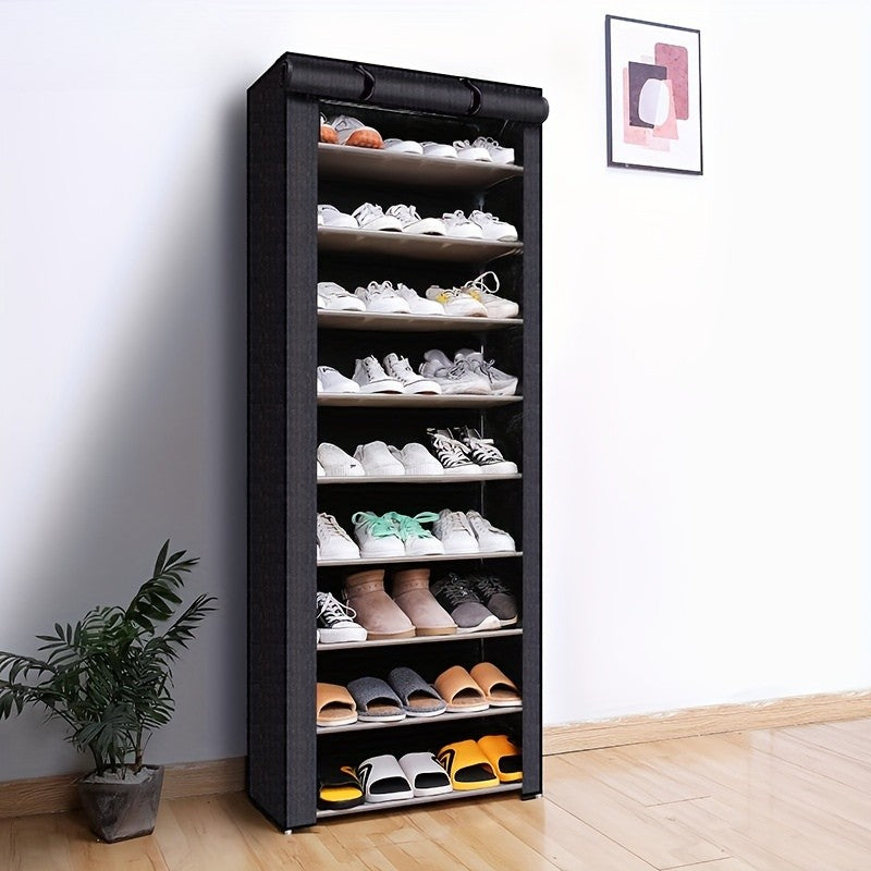 Freestanding Shoe Organizer | Dust-Resistant Cover | Tool-Free Setup | ShoeGuard