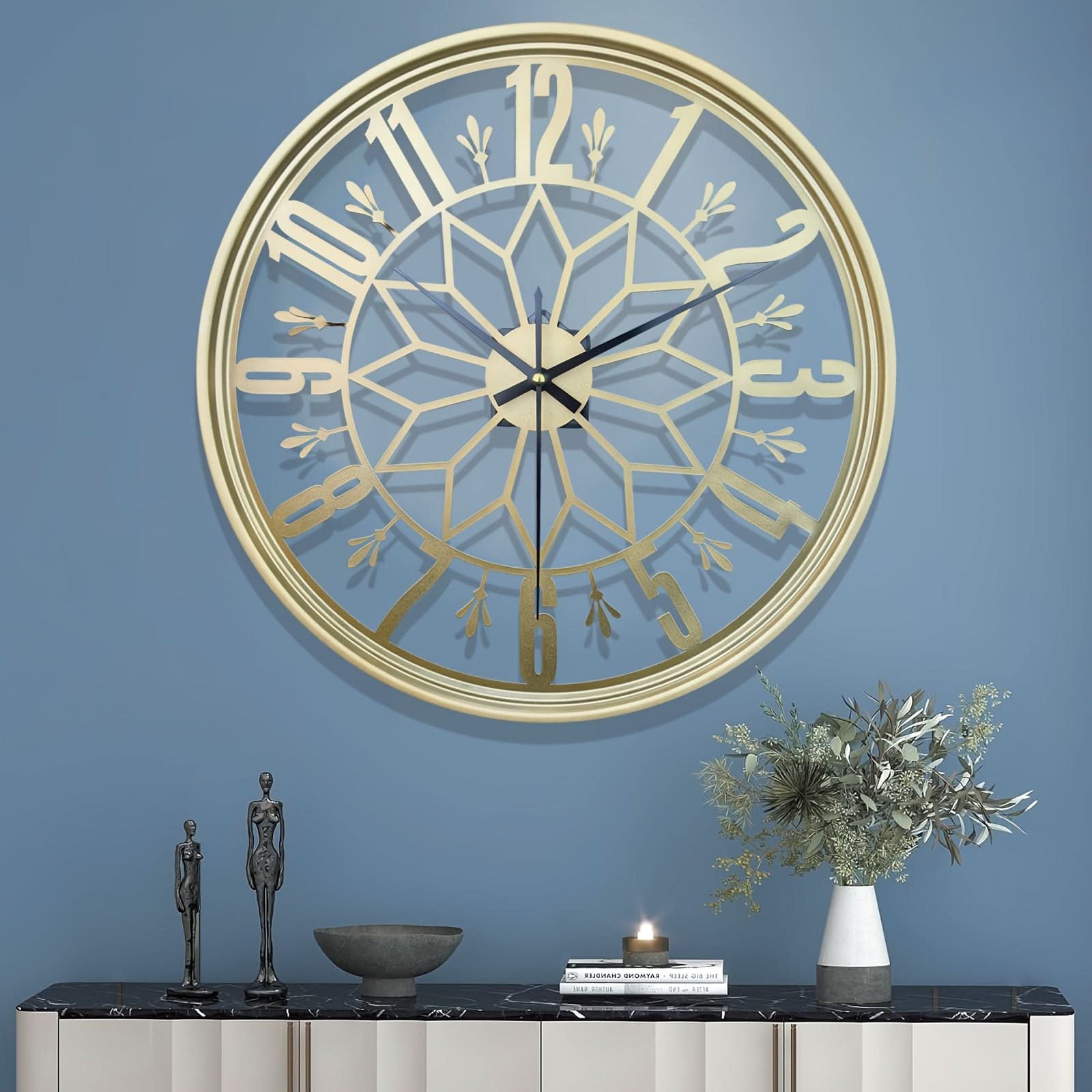 40 cm Contemporary Iron Wall Clock in Modern Design