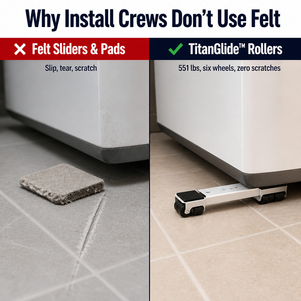 SlideMaster™ — Slide Heavy Appliances Solo with Zero Strain and Total Floor Protection