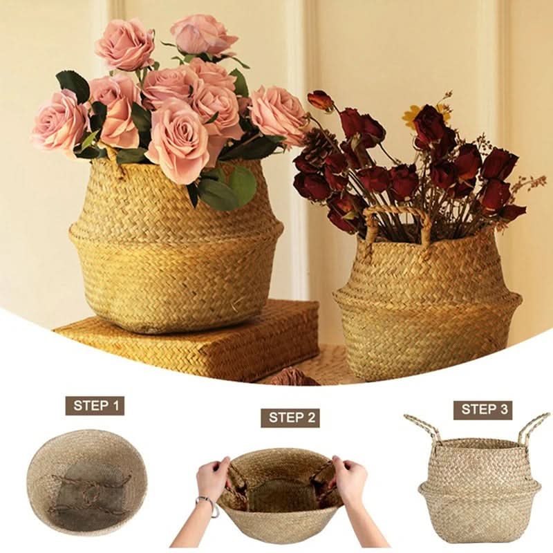 Seagrass Storage Basket – Woven Design for Organizing